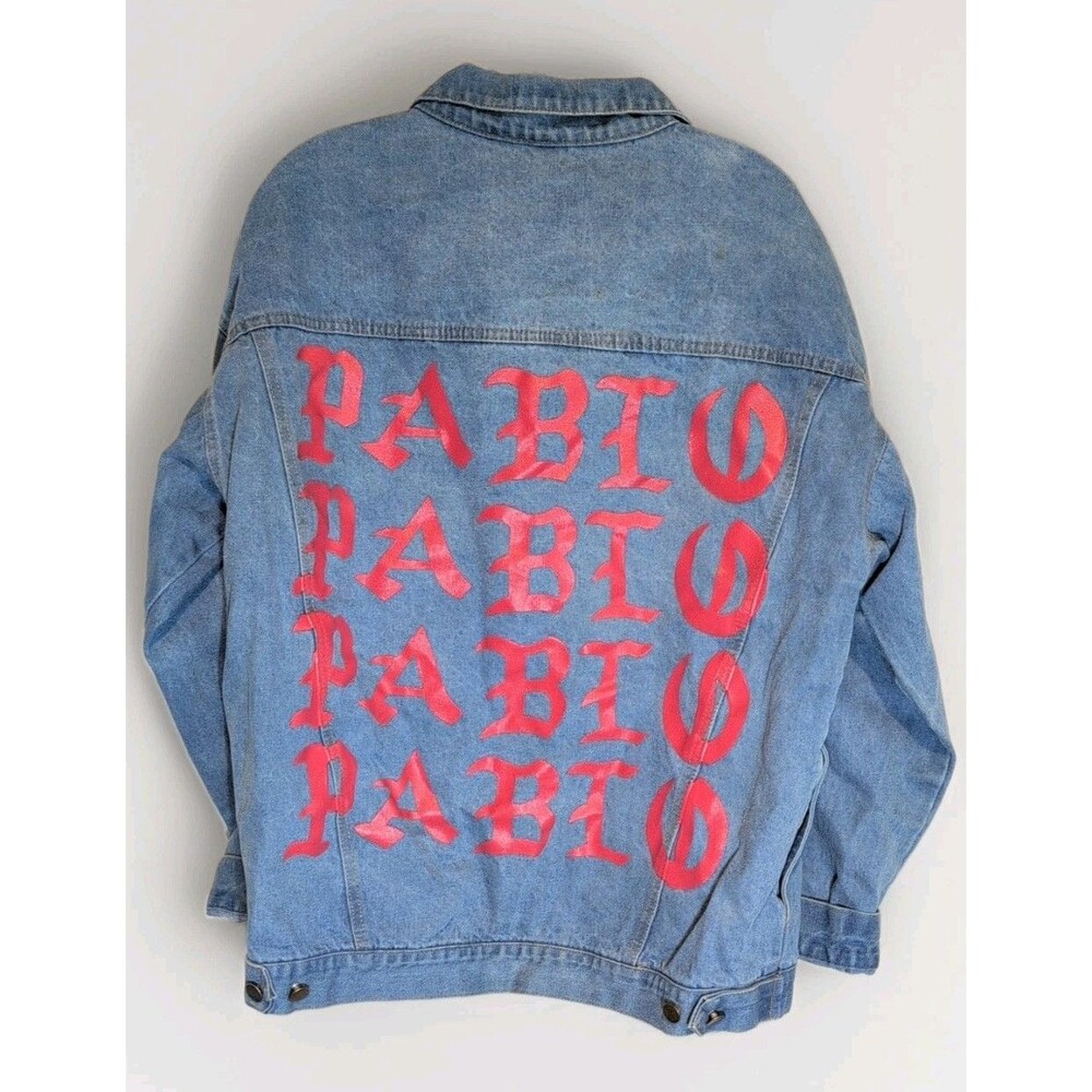 Kanye West Life Of Pablo Tour Jacket Denim Seven7 Jean Wash   Size XL